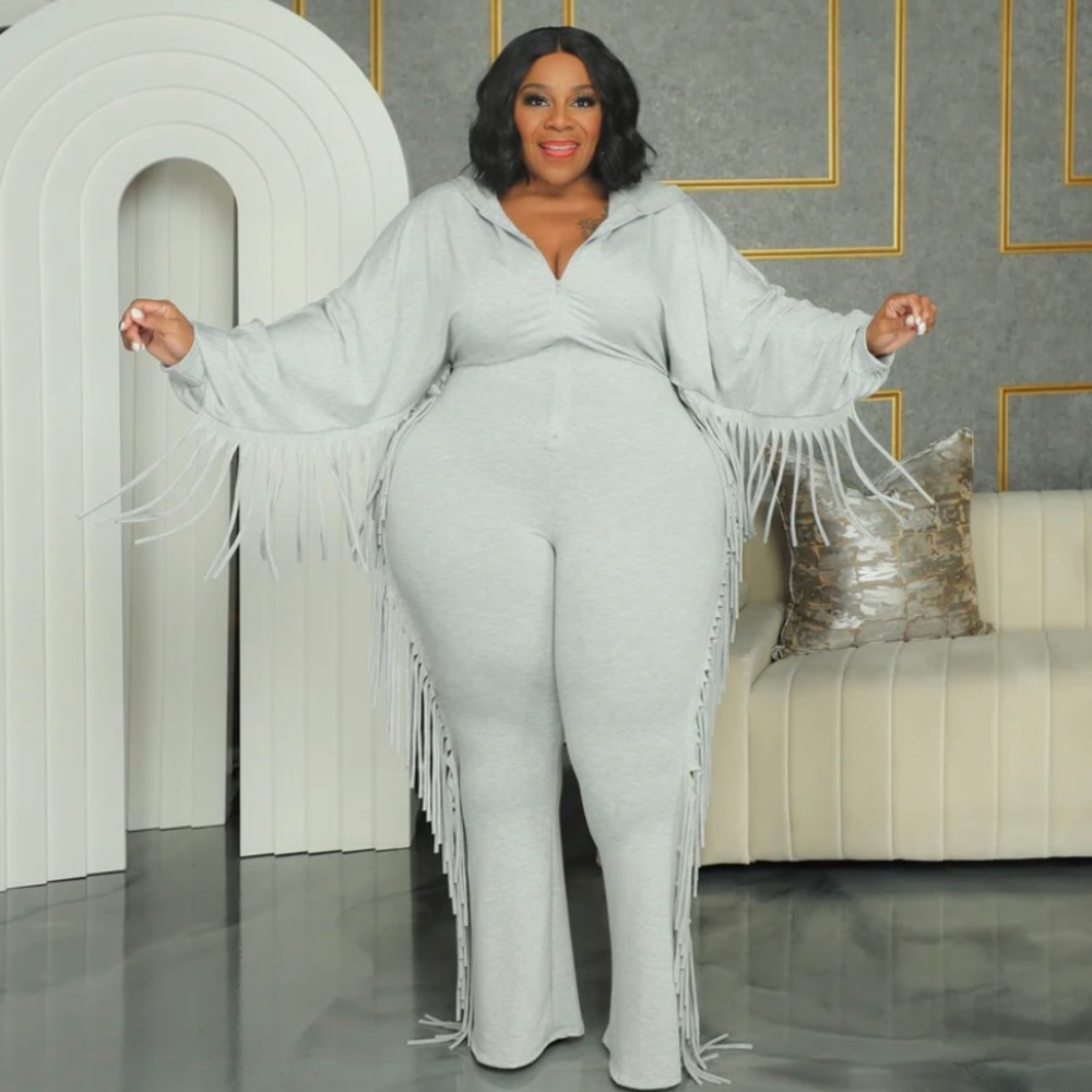 Plus Size Bohemian style jumpsuit